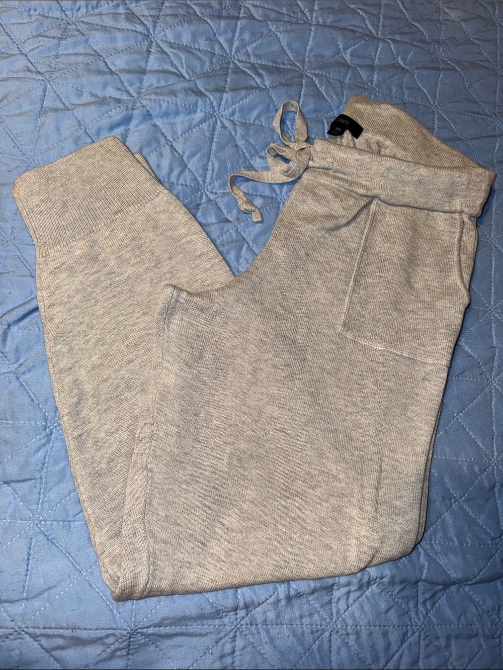 J. Crew Heather Gray Knit Drawstring Joggers